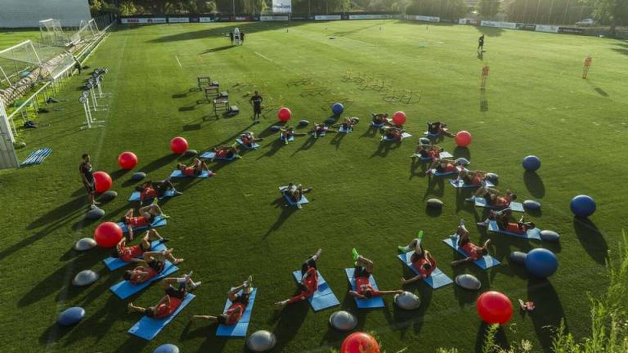 El Atlético se entrena en Majadahonda