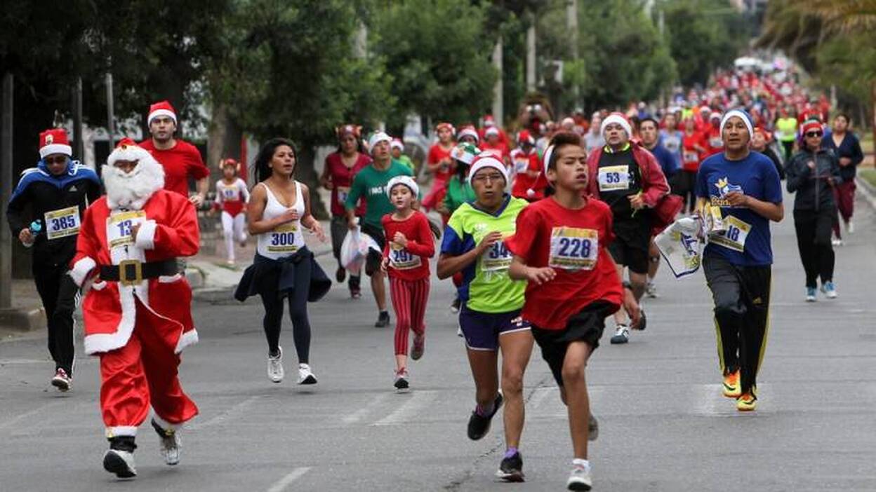 Una carrera muy navideña