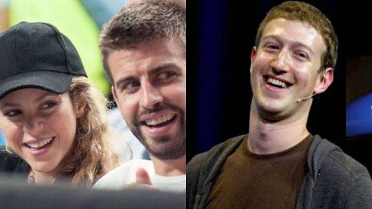 Piqué cena con Mark Zuckerberg y su esposa