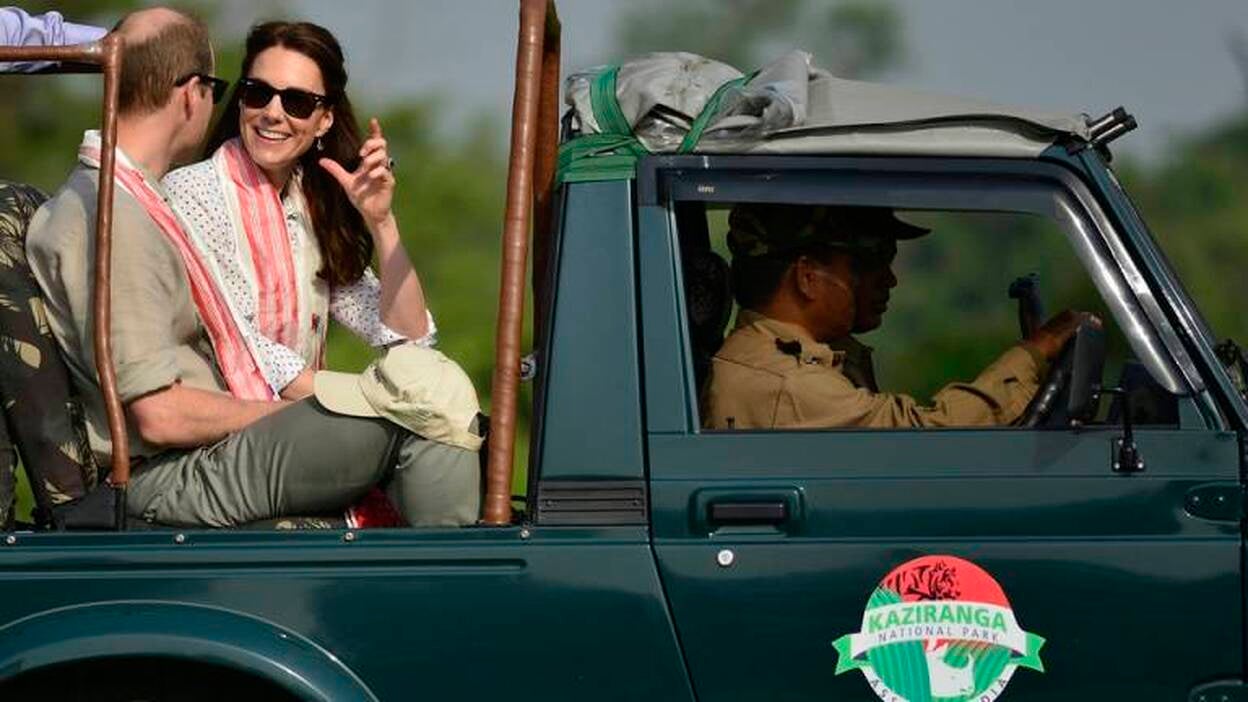 Los duques de Cambridge de safari