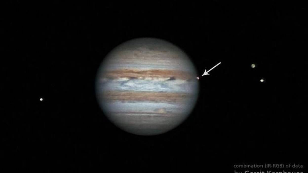 Júpiter recibe al año 6,5 impactos visibles desde la Tierra