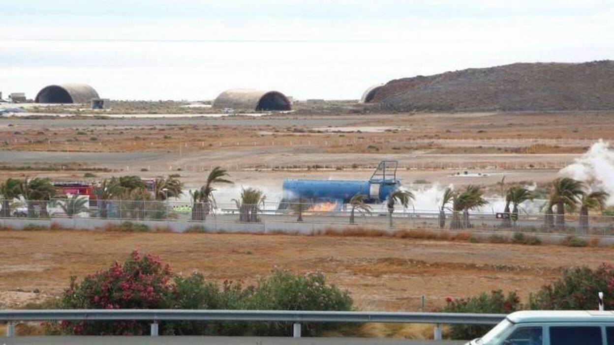 Simulacro de accidente aéreo en Gando