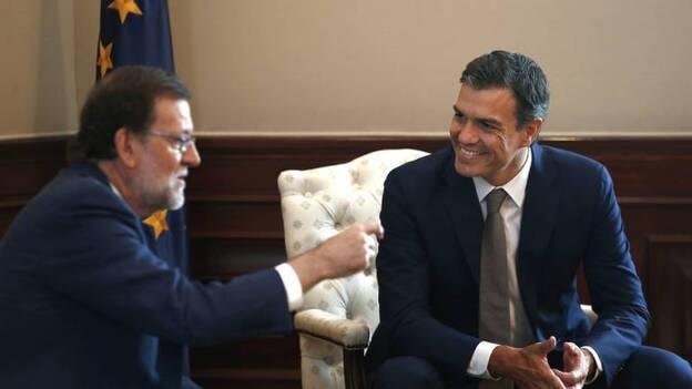 Sánchez traslada su &quot;no&quot; a Rajoy en una reunión de apenas media hora