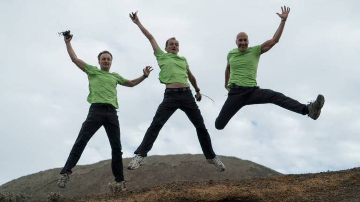 La Agencia Espacial Europea entrena con Pedro Duque a astronautas en Lanzarote