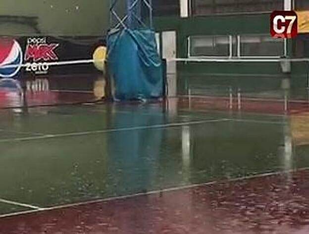 Así llueve en la capital grancanaria