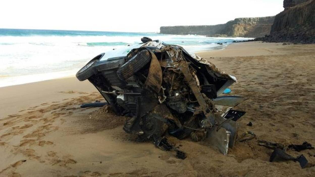 Espectacular accidente en Fuerteventura