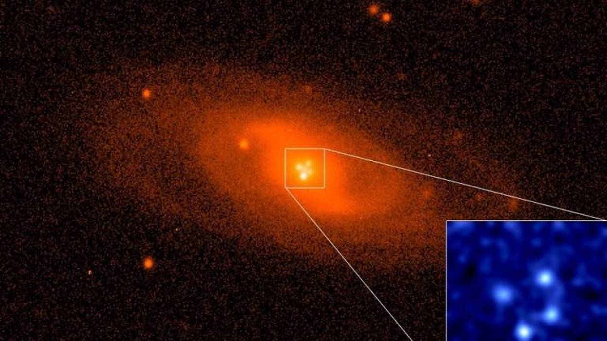 Describen la materia que rodea al agujero negro supermasivo de un cuásar