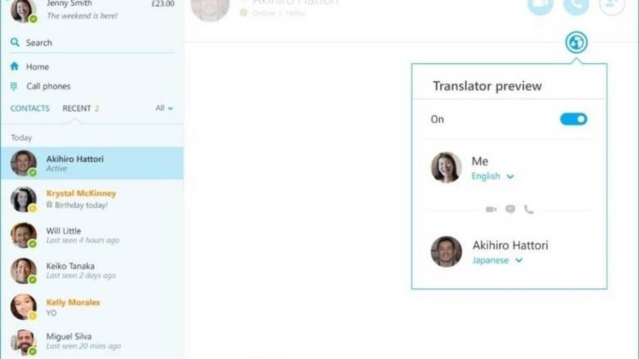 Skype ya permite traducir del japonés en tiempo real durante las llamadas