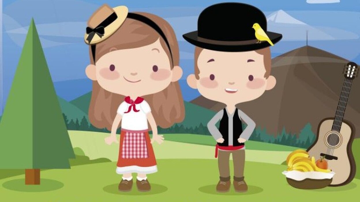 Los escolares de Gáldar preparan su ofrenda a Santiago Peregrino