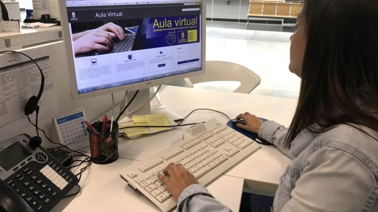 El Cabildo pone en marcha un aula virtual de formación para los empleados públicos de Gran Canaria