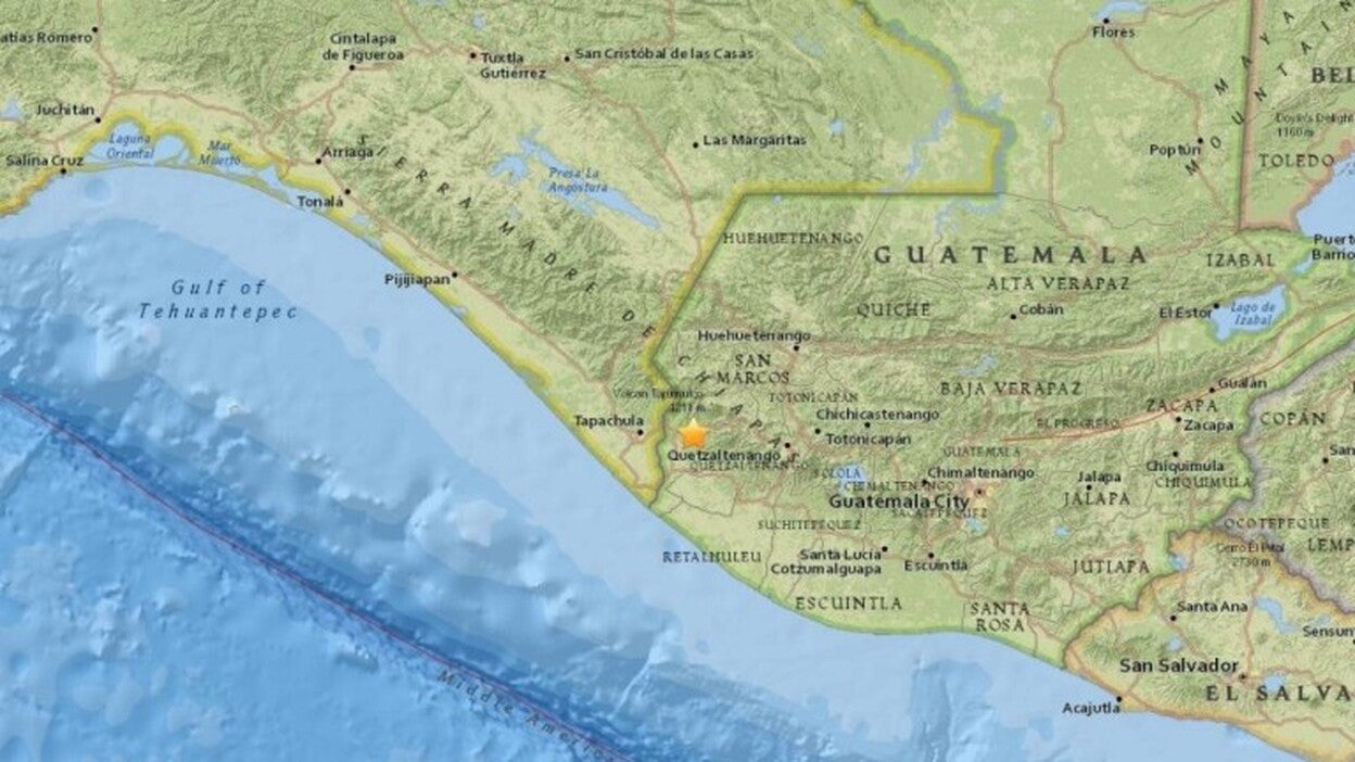 Un terremoto de 6,9 grados sacude Guatemala