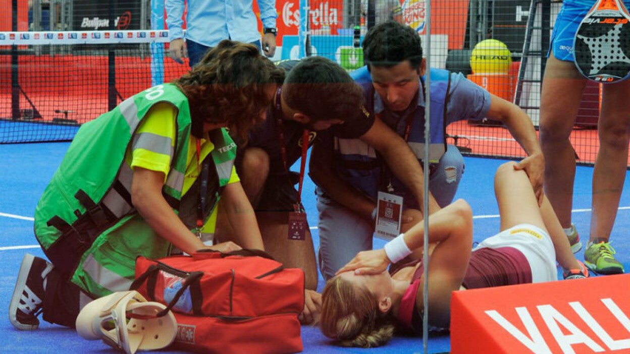 Alejandra Salazar se rompe el ligamento cruzado