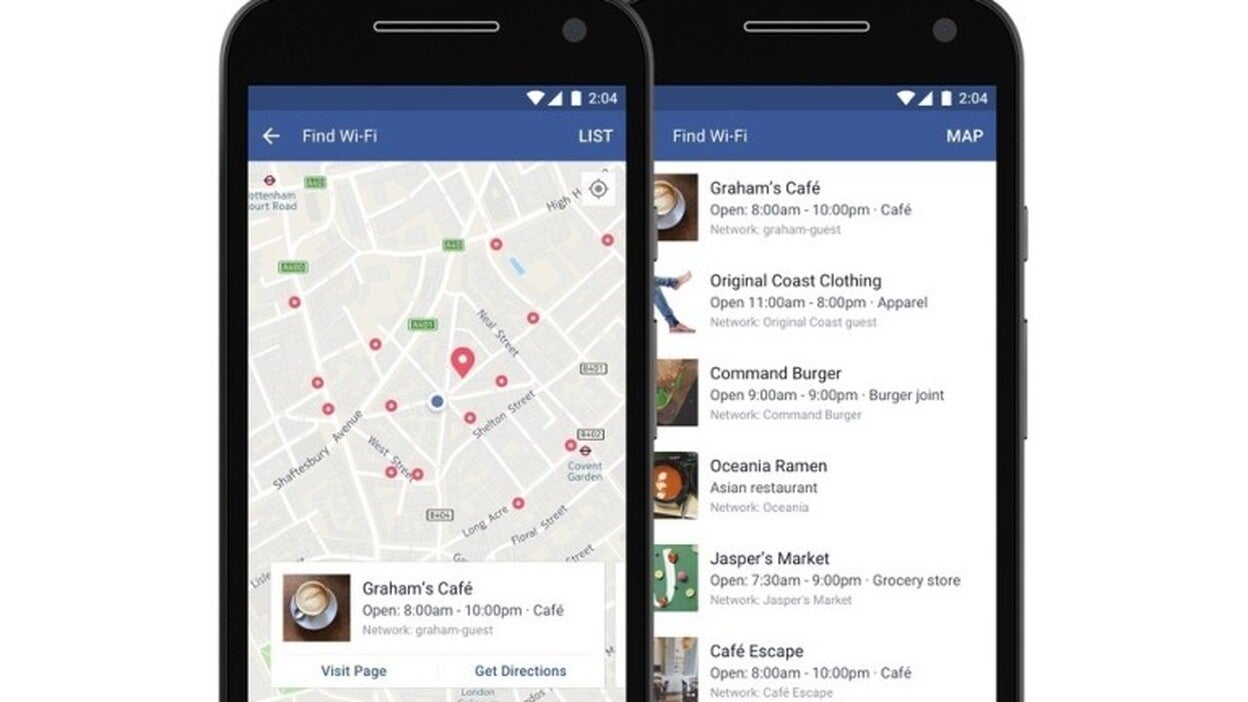 Facebook ayudará a encontrar Wi-Fi