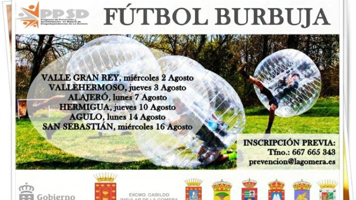 El ‘Fútbol Burbuja’ llega a la Isla