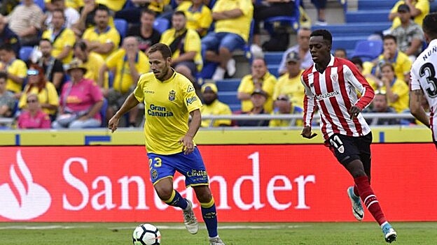 Dani Castellano sufre una lesión en el cuádriceps derecho. /  Juan Carlos Alonso