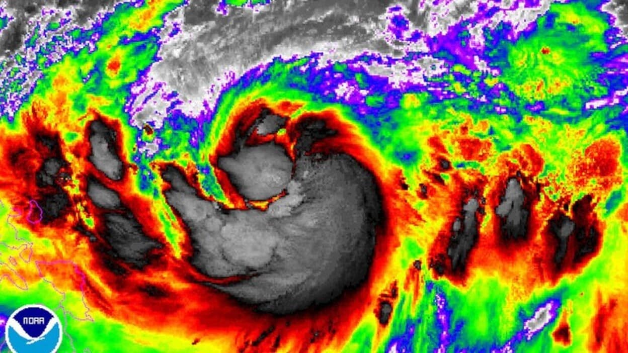 'Lan' se convierte en un tifón de categoría 1