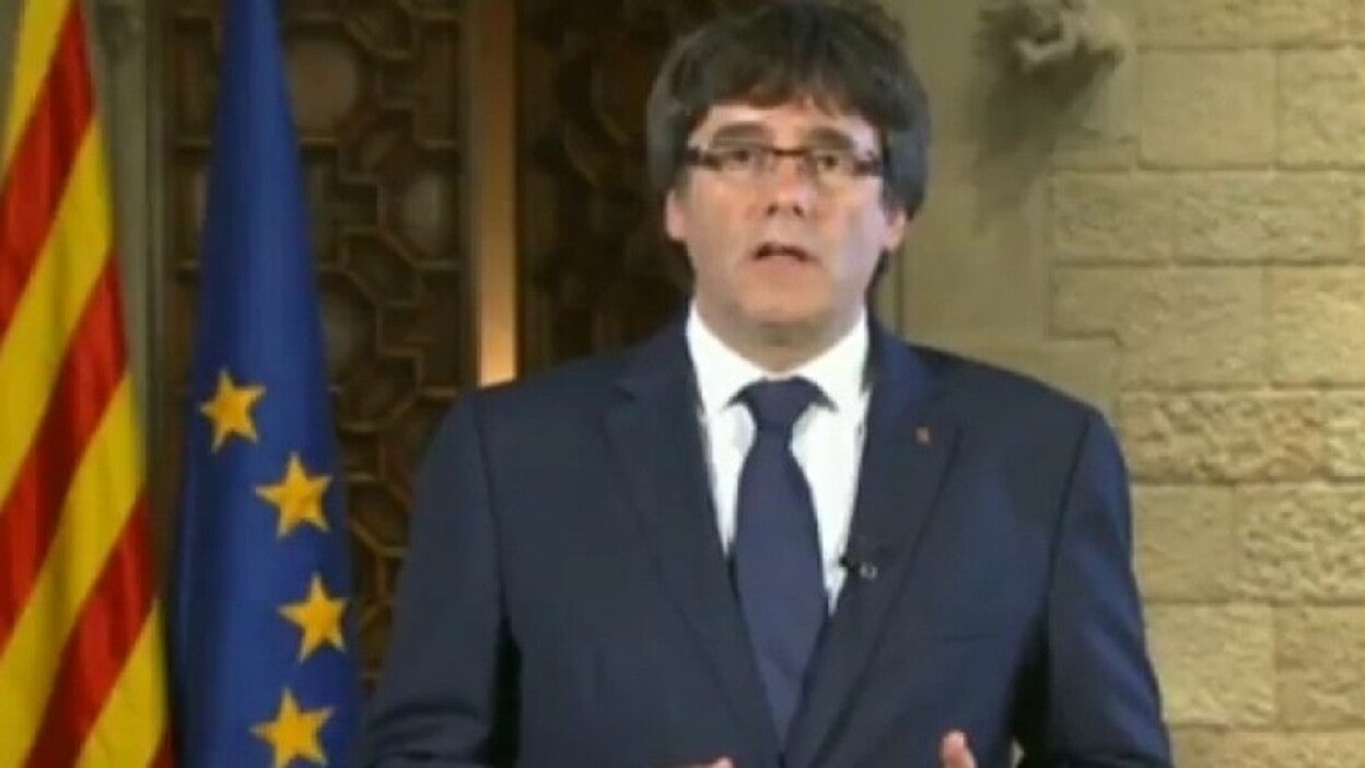 Puigdemont responde tras la manifestación