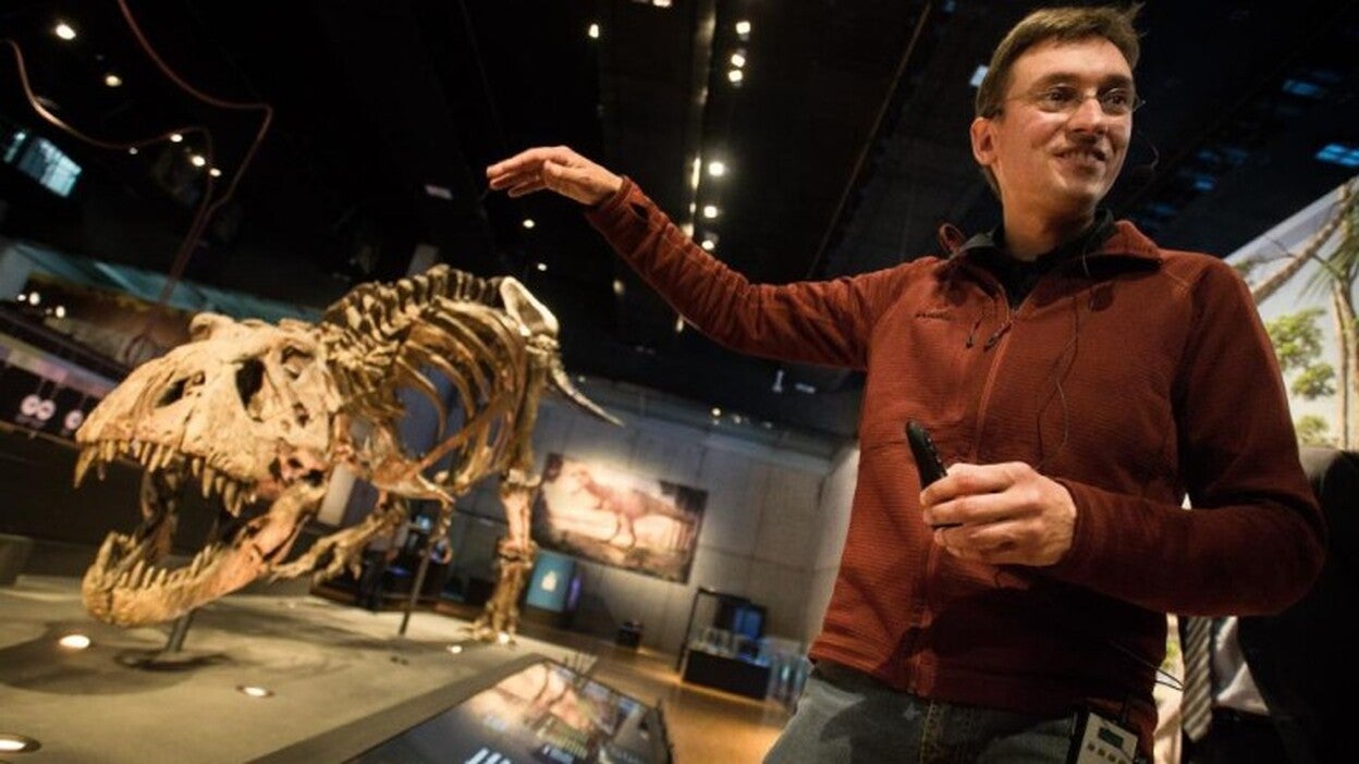 El "tiranosaurio rex" mejor conservado se expone en Barcelona