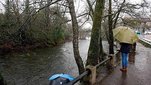 Riada en Pontevedra.  / EFE