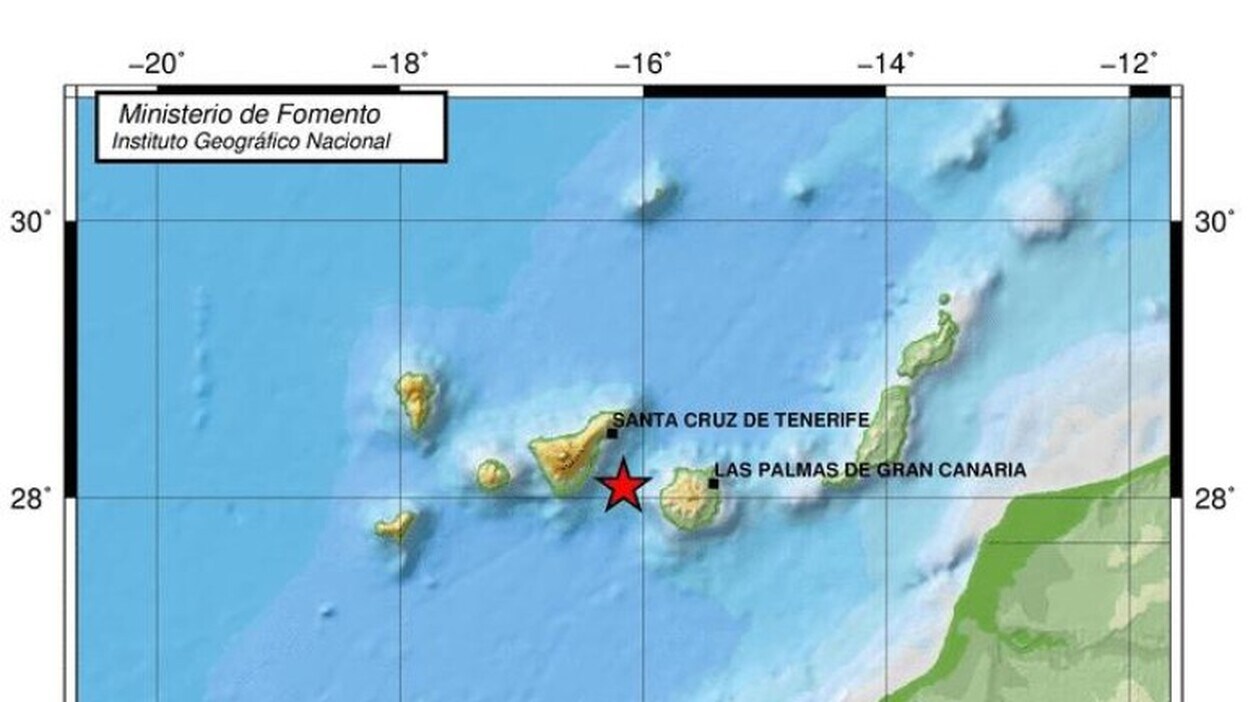 2 terremotos entre Gran Canaria y Tenerife