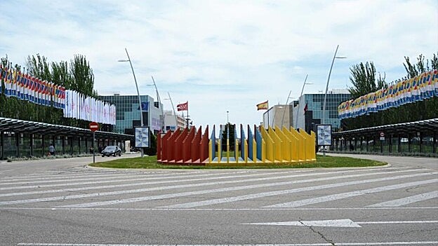 El recinto ferial de Madrid, preparado para la apertura de Fitur este miércoles. / Efe
