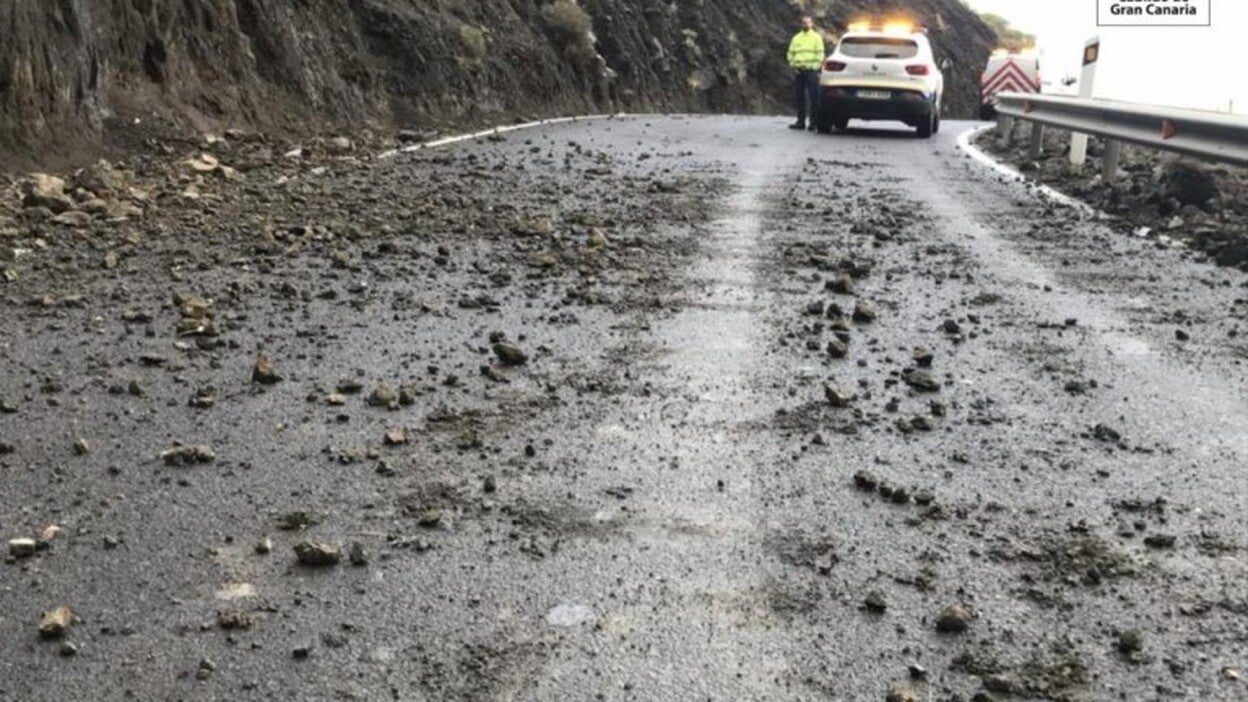 Caos por el fuerte viento y la lluvia
