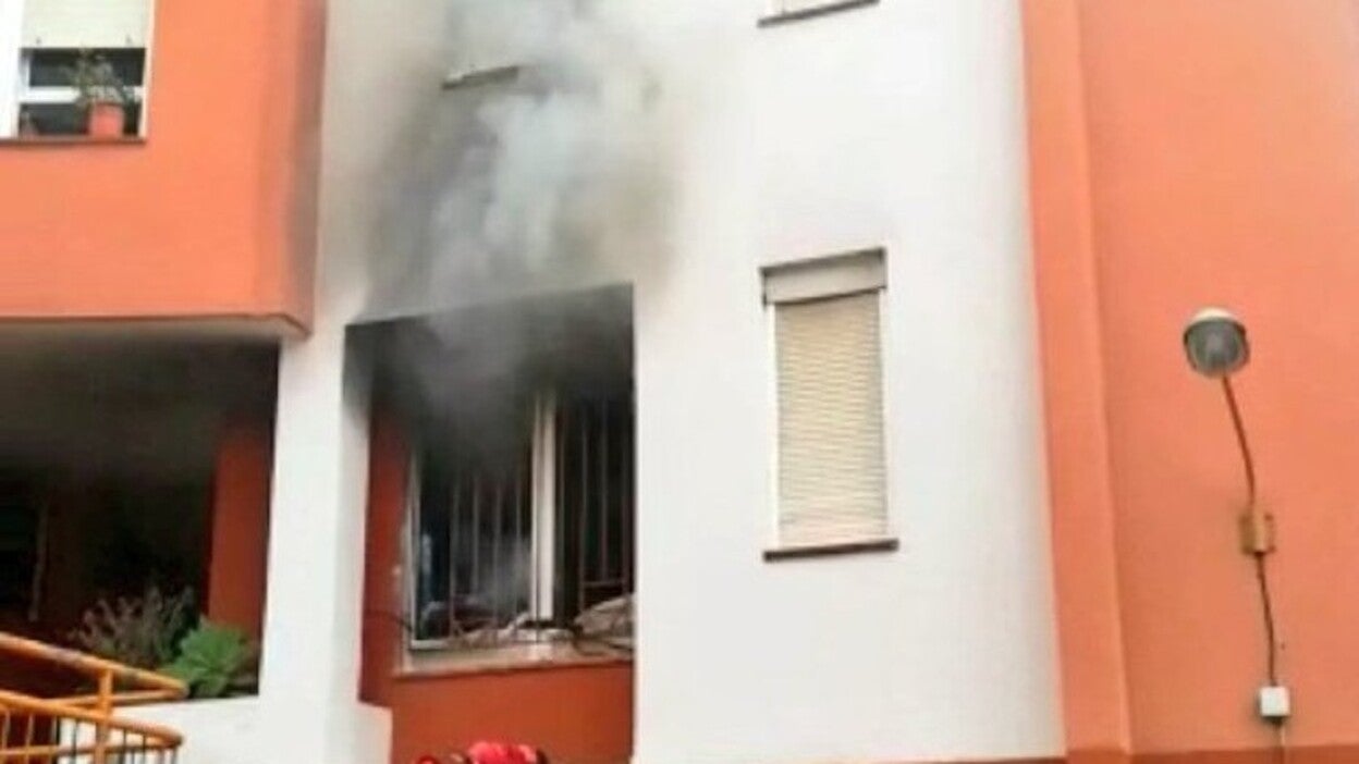 Fuego en una vivienda de Risco Negro