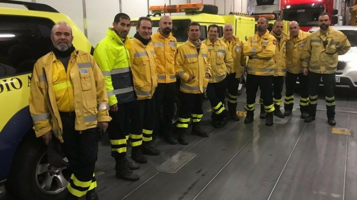 Los presa grancanarios, en el incendio de Tenerife