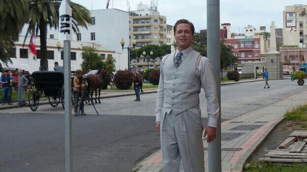 Brad Pitt, en el Puerto de Las Palmas de Gran Canaria durante el rodaje. /  C7