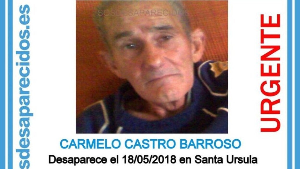 Buscan a un hombre de 68 años en Santa Úrsula