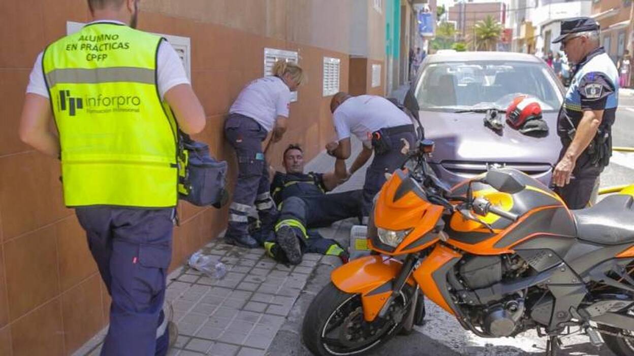 Incendio en una vivienda en Vecindario