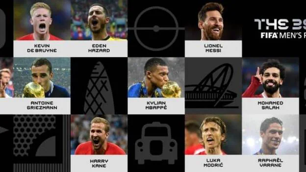 Cristiano, Griezmann, Mbappe, Messi, Modric y Varane entre los candidatos