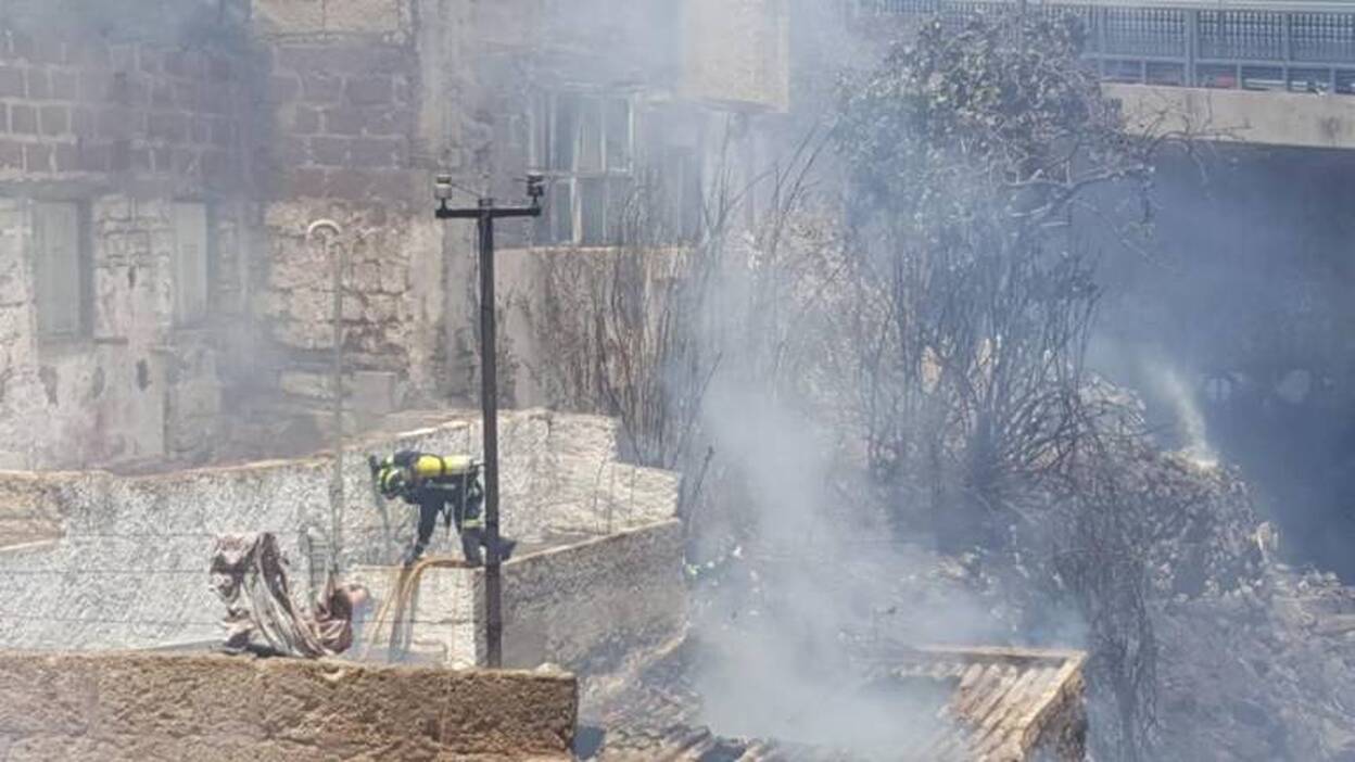 Incendio en Santa Cruz de Tenerife
