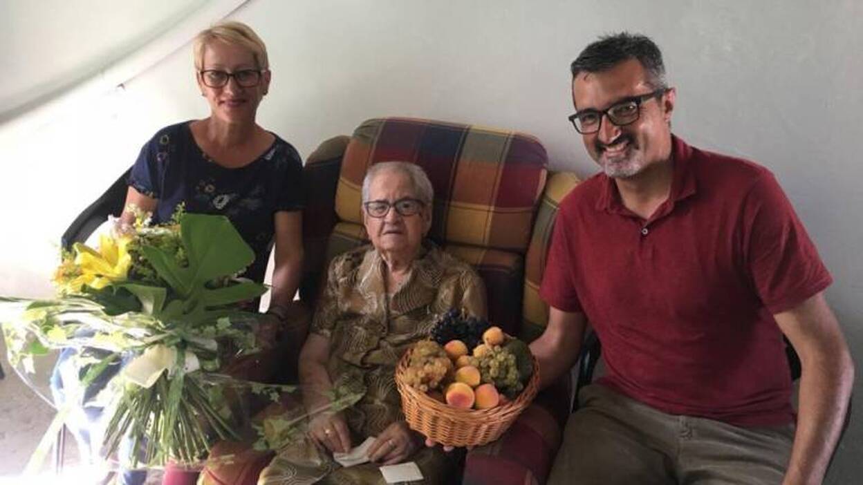 La vecina de Haría, Margarita Barrera, cumple 104 años