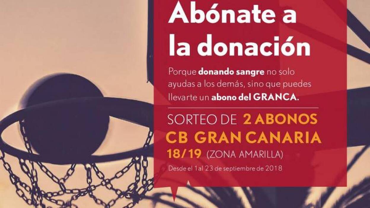 El ICHH y el Granca sortean dos abonos entre los donantes de sangre durante septiembre