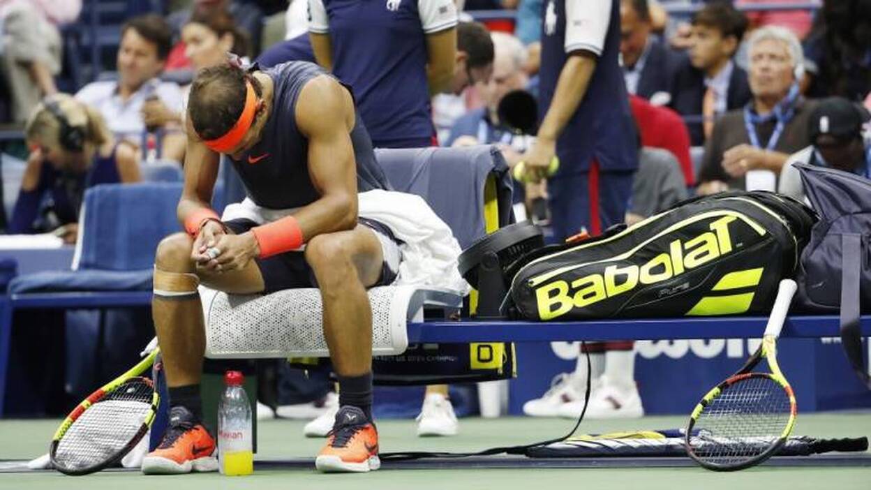 Nadal abandona lesionado ante Del Potro