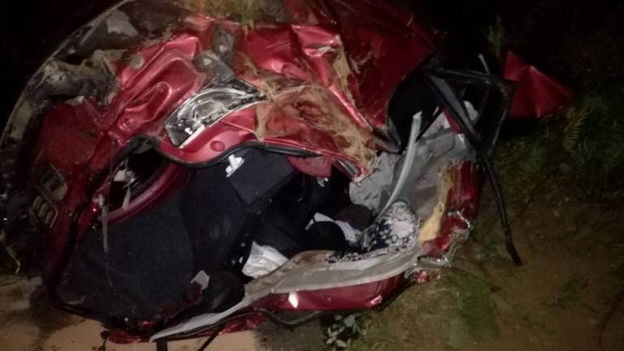 5 heridos tras volcar un coche en La Orotava