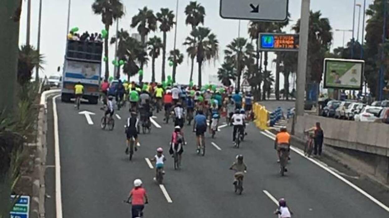 Día de la Bici en la capital grancanaria