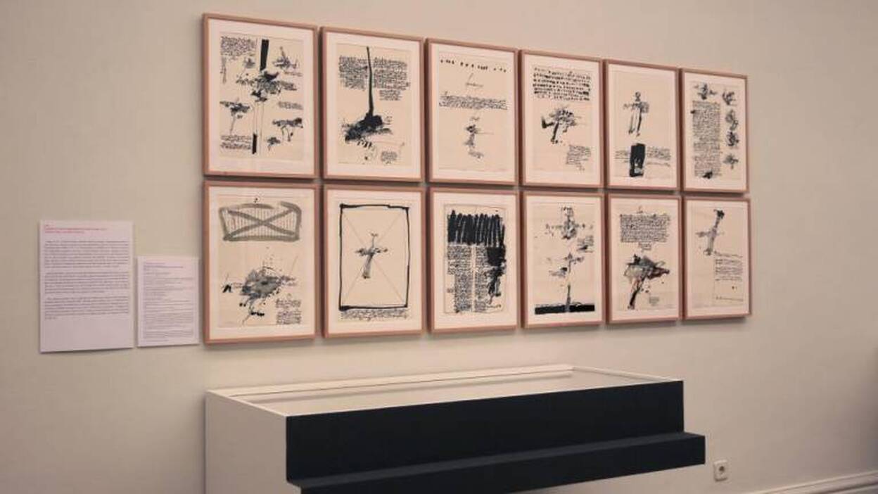 La obra gráfica de Millares dialoga con Goya en la Academia de San Fernando