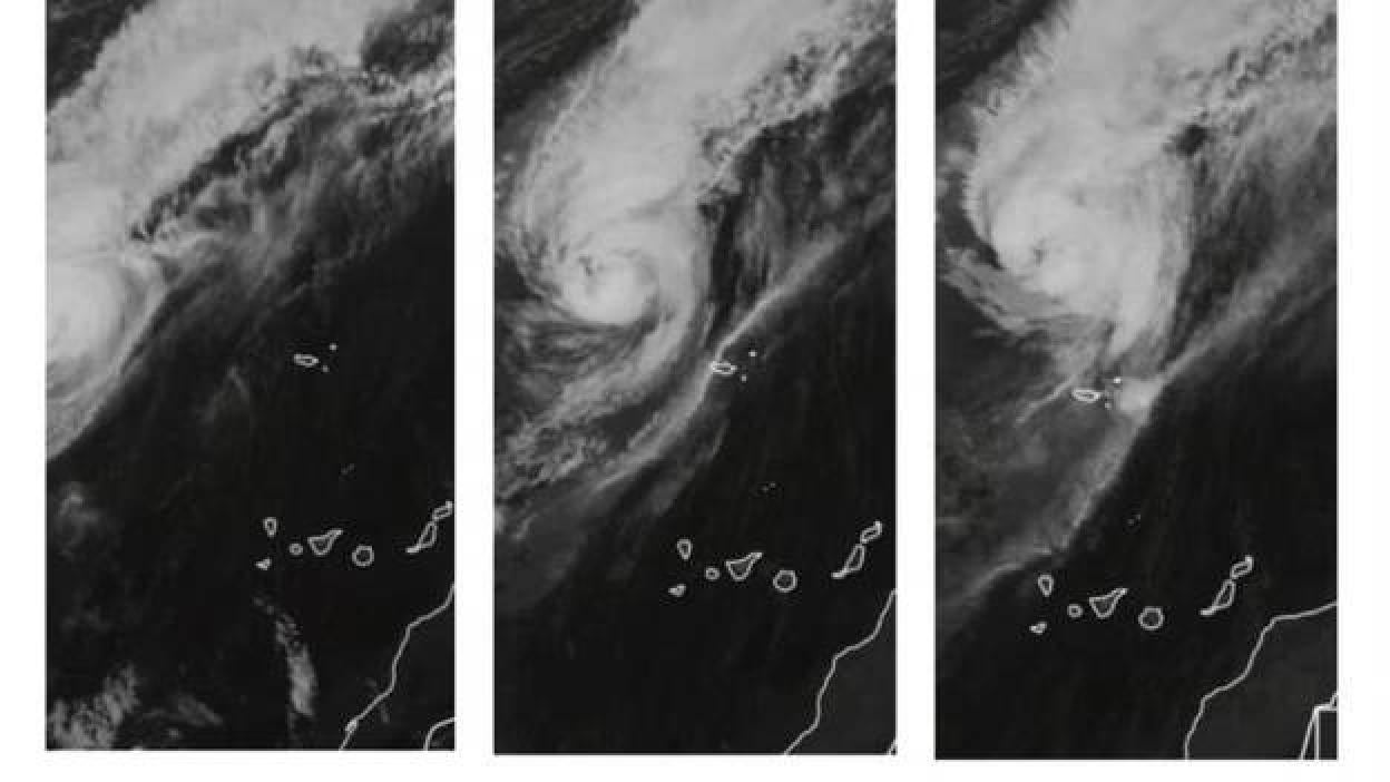 Leslie pasa al norte de Canarias rumbo a la península