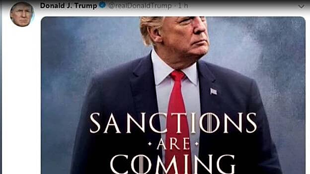 Trump recurre a ‘Juego de Tronos’ para amenazar a Irán