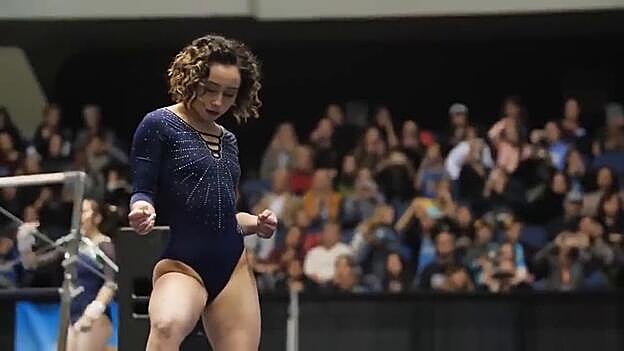 Katelyn Ohashi revoluciona las redes con un ejercicio de gimnasia perfecto