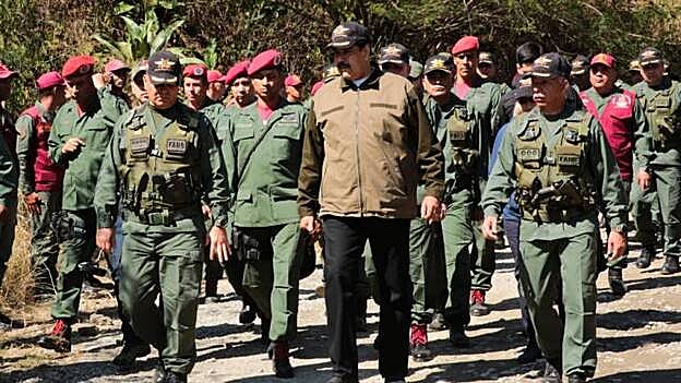 Nicolás Maduro pidió a las Fuerzas Armadas "expandir" y "fortalecer" la "inteligencia preventiva". /  Efe