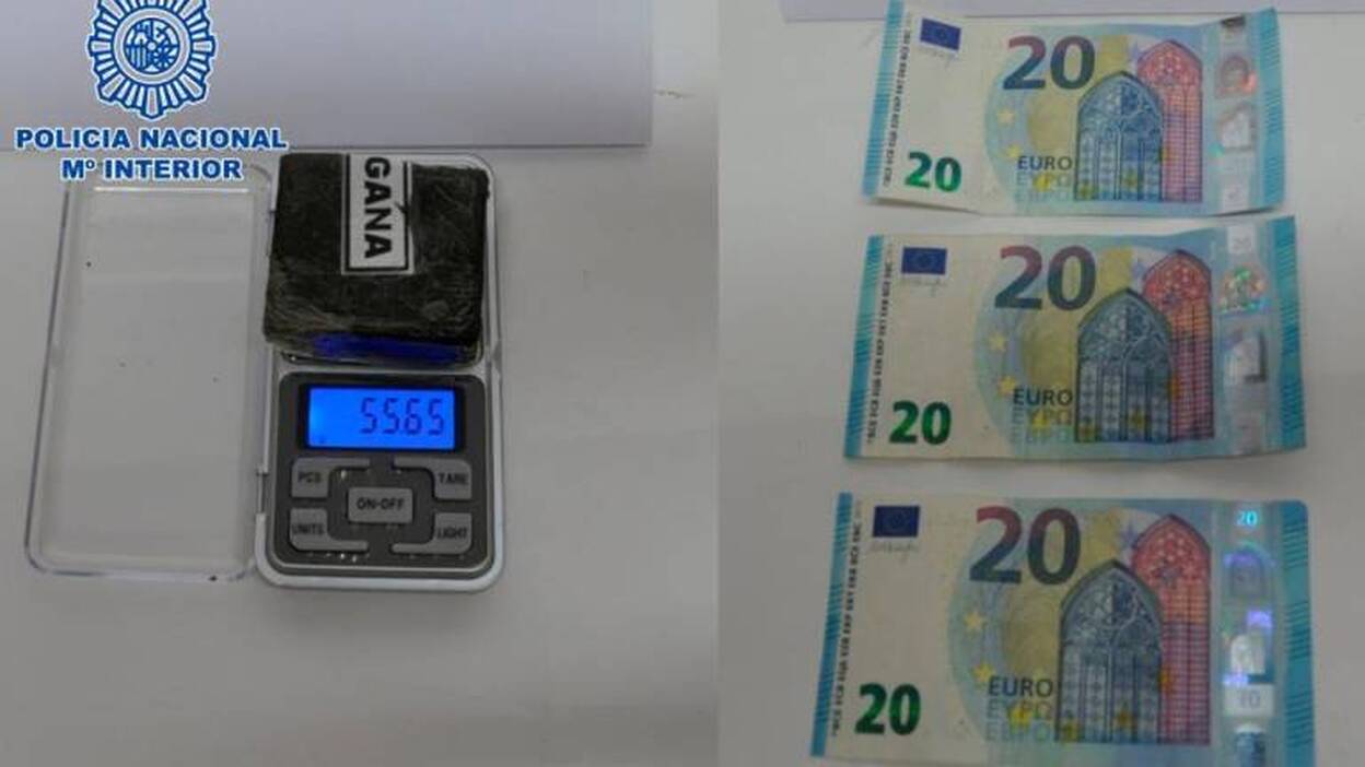 Pillado con hachís durante un control