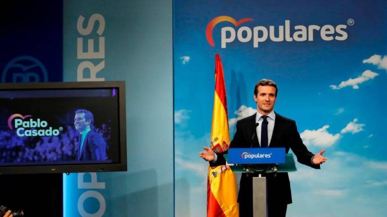 Casado dice que la opción será entre el "Gobierno del Frente Popular" o el PP