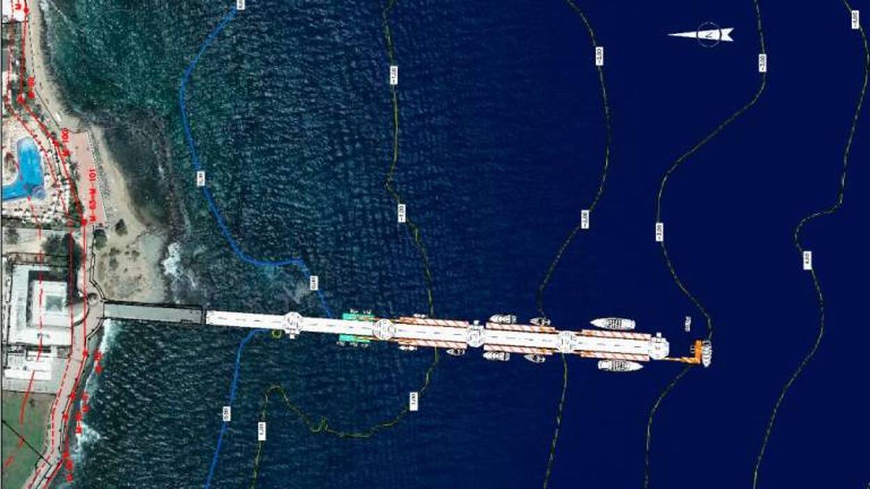 No rotundo a la ampliación del muelle del Faro de Maspalomas