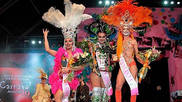 Drag Nadhin, ‘reinona’ del Carnaval de Arrecife