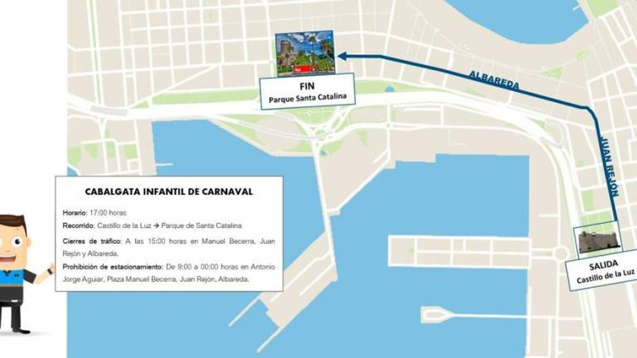 Así queda el tráfico para la cabalgata de este martes