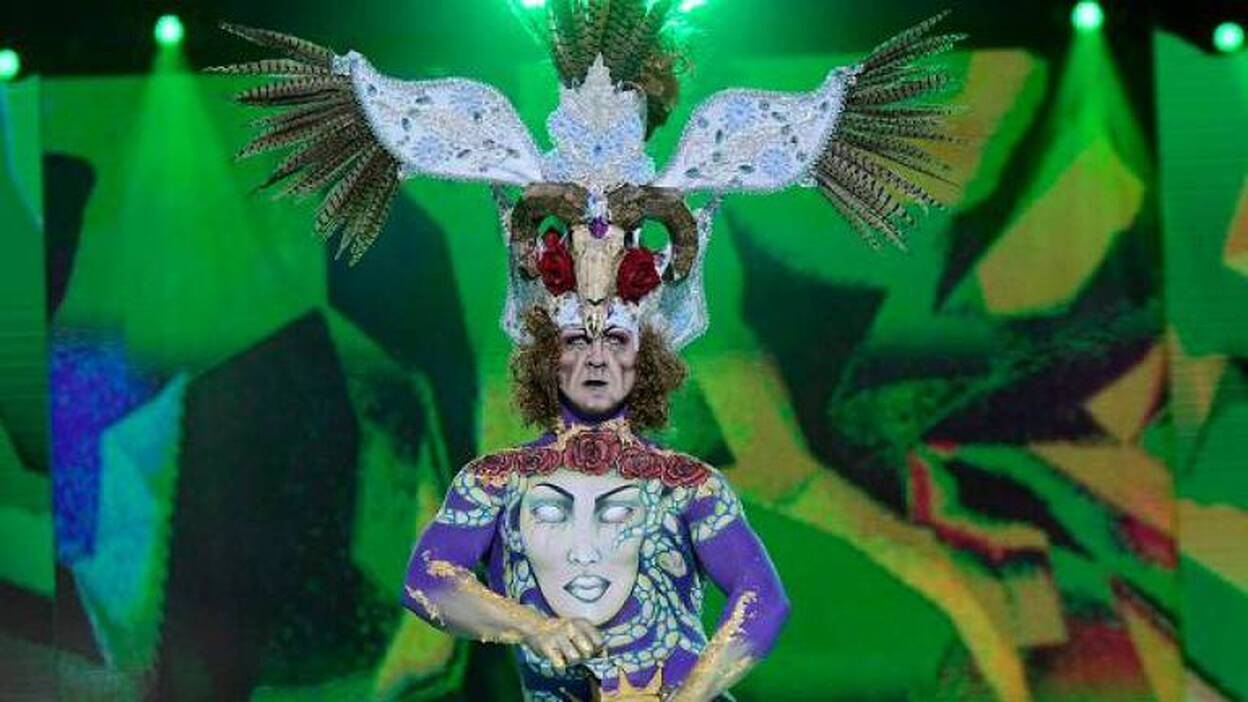 «No caigas en la tentación», primer premio de maquillaje corporal