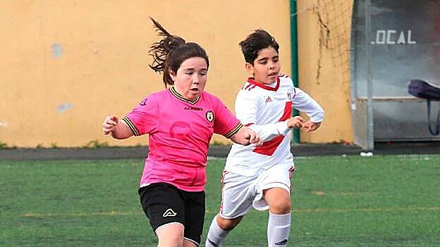 Arancha tuvo su protagonismo en el partido,